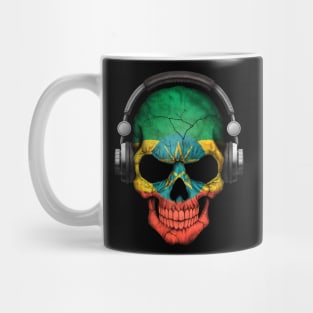 Dark Skull Deejay with Ethiopian Flag Mug